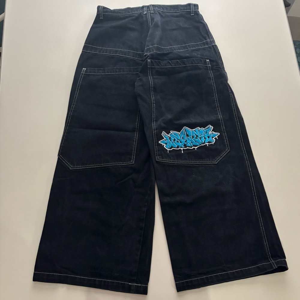 Wexwear (Jnco style) wide leg big pocket Y2K rave jeans